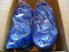 2000 Einkaufswagenchips  Wertmarken Pfandmarken Event Veranstaltung Ekw 02 Blau