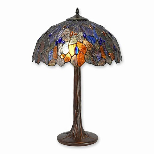 Tiffany tischlampe buntglas - tischlampe,