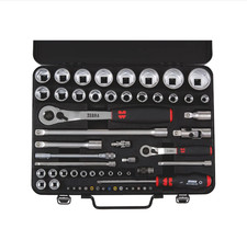 Würth Zebra Steckschlüsselsatz 1/4 + 1/2 Zoll Knarrenkasten 59 tlg.096509059 neu