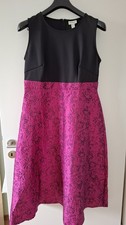 Abendkleid / Midikleid von Bonprix, schwarz / violett, Gr. 46, nicht getragen 