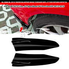 2pcs car bumper lip spoiler