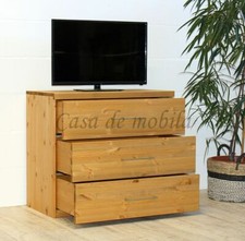 Massivholz Kommode mit schubladen Kiefer massiv gelaugt geölt Wäsche-schrank