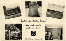 Skattlösberg Grangärde Haus von Dan Andersson 1959 mit Sverige Mischfrankatur