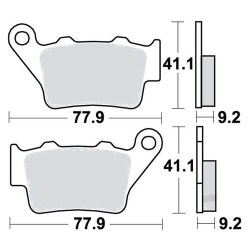 Bremsbeläge hinterrad für - hinterrad,