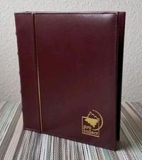 Deutsche Post Pro Collect Ringordner 32 schw. Seiten Ringalbum Briefmarkenalbum