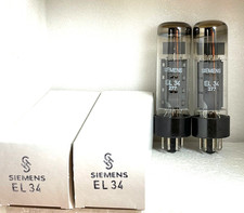 2 x   Röhre  Siemens  EL34
