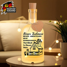 Einzugsgeschenk LED Flasche