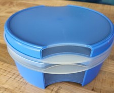 Tupperware, Schüssel mit Deckel, Blau, Groß, Kunststoff, H = ca. 9,5cm UVP 22€