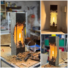 Lampe aus Beton *NEU* mit Birne E27 -Unikat-  Modern Designer Betonlampe