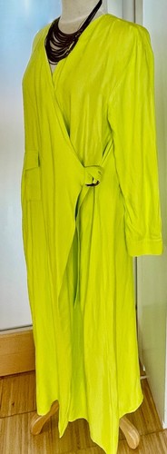 Wickelkleid top gelb grünes - top, gelb-grünes