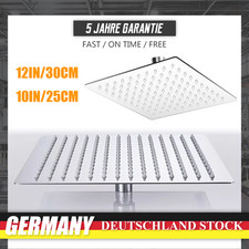 Kopfbrause eckig Regendusche Regenbrause Brausekopf Duschkopf poliert Edelstahl