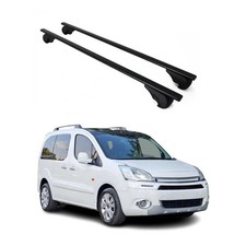 Dachträger Grundtäger für Citroen Berlingo 2008-2018 75kg Metall Schwarz 2 tlg
