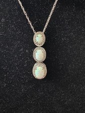 Silber 925er Collier Mit Einem