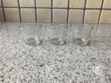 3 Ikea Teelichthalter Dessertgläschen Glas Höhe 6cm Durchmesser 5-7cm