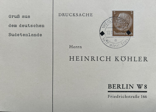 513 postkarte sudetenland - dr,