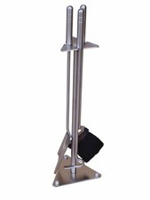 Kaminbesteck Edelstahl matt