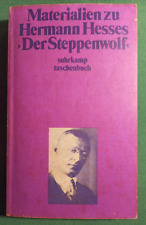 Materialien zu Hermann Hesses: Der Steppenwolf. Suhrkamp taschenbuch Band 53