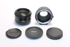 Canon EF 50mm f1.8 II +Meike MK-C-AF4 EOS M Mount Prime Objektiv M50 M6 +12M. GL