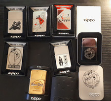 7x limited edition zippo benzin feuerzeug Sammlungsauflösung - vintage hard rock
