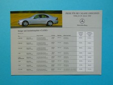Prospekt / Preisliste - Mercedes W203 - C-Klasse / C32 AMG - Limousine - 01/02