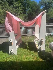 WALDORF 2 SPIELESTÄNDER KAUFMANNSLADEN KINDERGARDEROBE HOLZ SCHUBLADEN SPIELHAUS