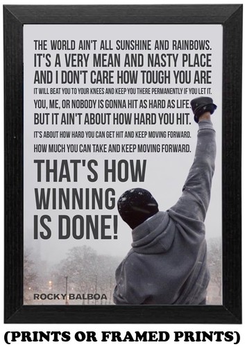 Rocky balboa motivationszitat - rocky,