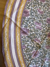 Tischdecke 180 rund Druckdecke indisch bunt Blumenmotiv