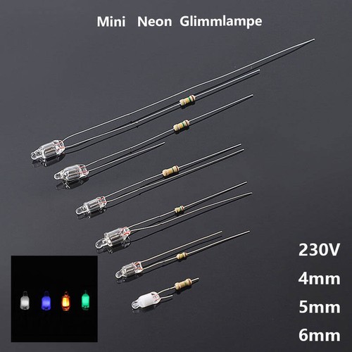Neon lamp 4mm 5mm - neon,