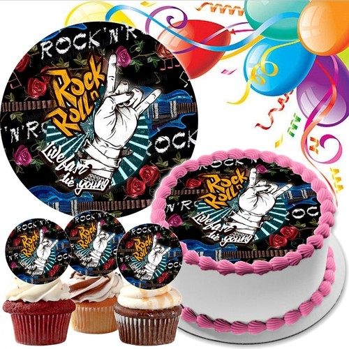 Rock roll tortenbild - tortenbild, party