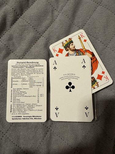 Schmid skat kartendeck - f.x.,