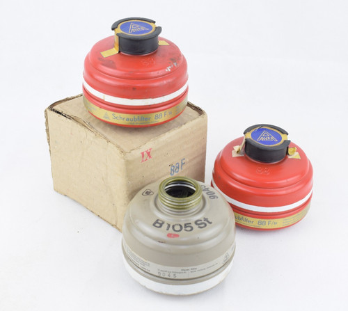 Gasmaskenfilter 3er set auer - gasmaskenfilter,