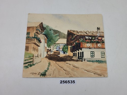 Aquarell malerei straßenzug - malerei,