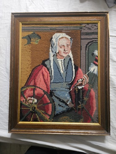 Vintage gerahmtes gobelin - vintage,