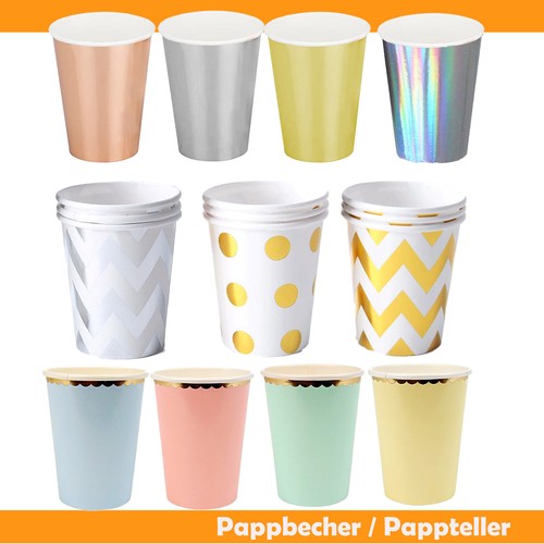Schöne pappbecher tischdeko - schöne,