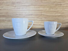 je 6 Nespresso Tassen Espresso und Lungo je mit Untertasse