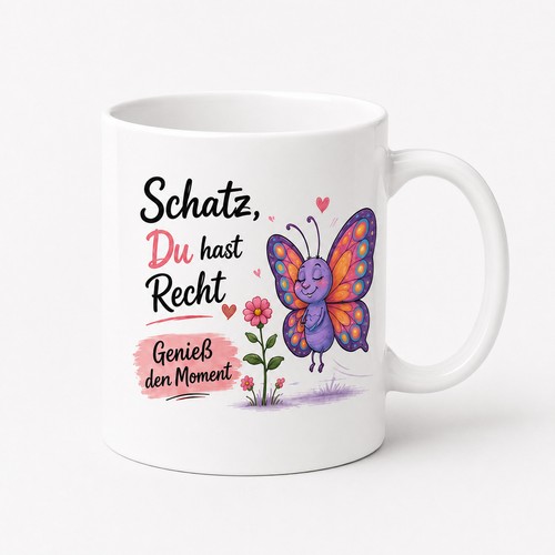 Geschenkidee tasse schatz - geschenkidee, du