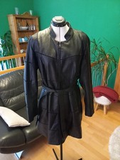 Ellen Rose Kunstledermantel 44 schwarz 