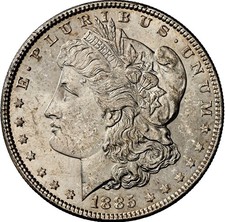 1 Morgan Dollar 1885 USA Philadelphia NGC MS 61 Silber Münze (1685)