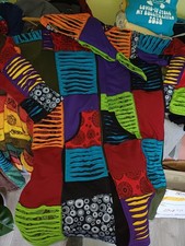 Neu Damen Hippie Mantel ,Patchwork, Xxxl ,zipfelmütze