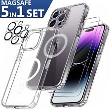 Magsafe Hülle iPhone 16 15 14 13 12 11 Pro Max 2x Panzerfolie Kamera Glas Schutz