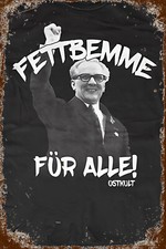 Retro blechschild fettbemme - retro,