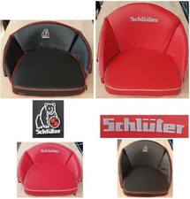 SCHLÜTER Traktorkissen Sitzkissen Kissen Sitz Traktor Trecker Schwarz Rot