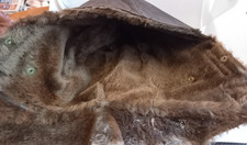 Motorrad/Flieger Kappe - mit Patina - warm gefüttert