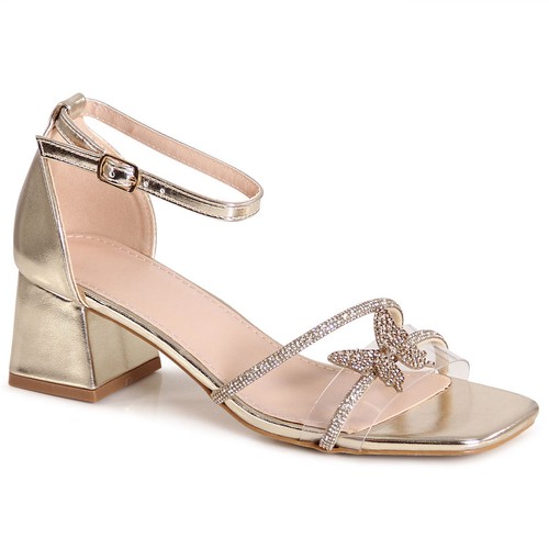 Damen glitzer sandaletten - damen,