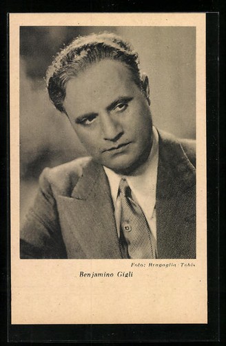 Opernsänger benjamino gigli - opernsänger,