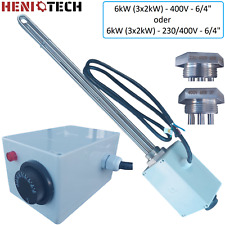 Elektroheizstab Heizstab Heizpatrone Pufferspeicher PV geeignet 6kW - 230/400V