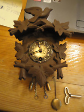 Jockeleuhr Kuckucksuhr Puppenstubenuhr Miniatur Schwarzwalduhr Pendeluhr Uhr