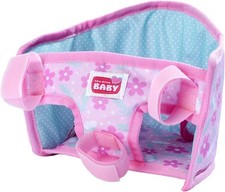 Simba 105560018 - New Born Baby Fahrradsitz mit Gurt, Puppenzubehör, 30-43cm