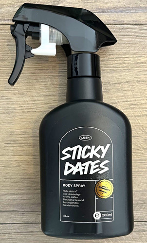 Lush sticky dates body spray - dates,