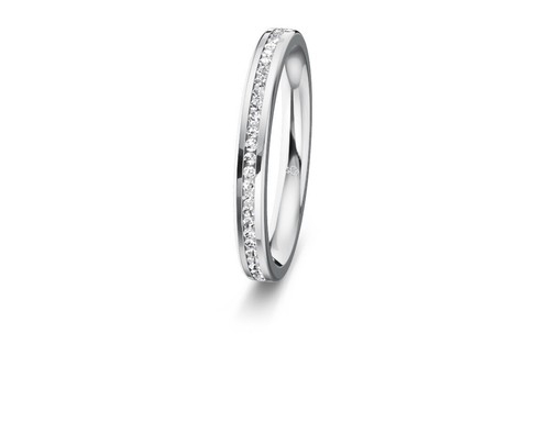 585 gold damenring diamanten - 585,